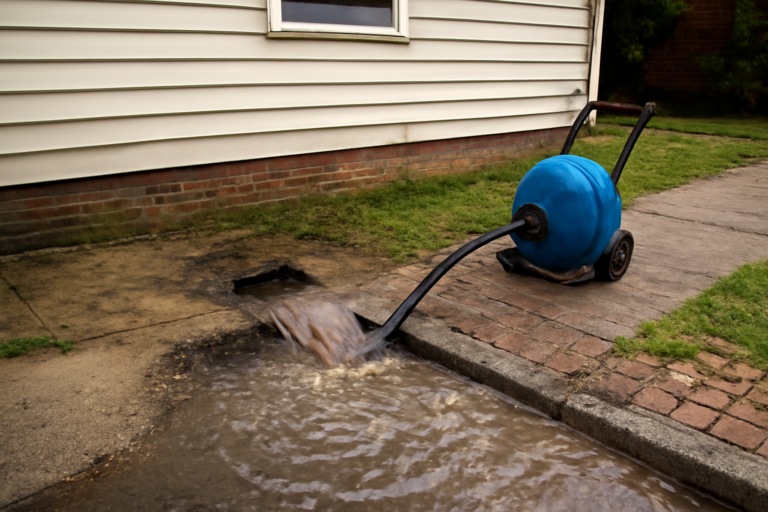 Clogged Drain Water Removal
