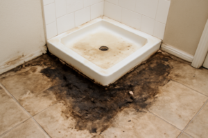 Shower Pan Leak Water Removal